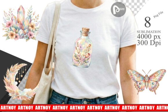 Download Boho Watercolor Celestial Sublimation - Boho Collection
