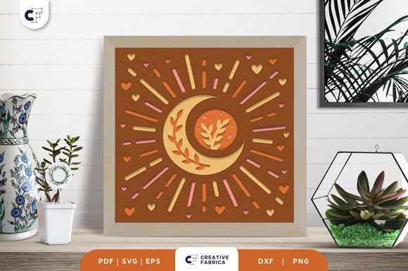 Download Boho Home Decoration 3D Layered Papercut - Boho Collection