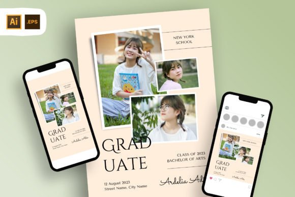 Download Triple Photo Graduation Party Invitation - Invitation Collection