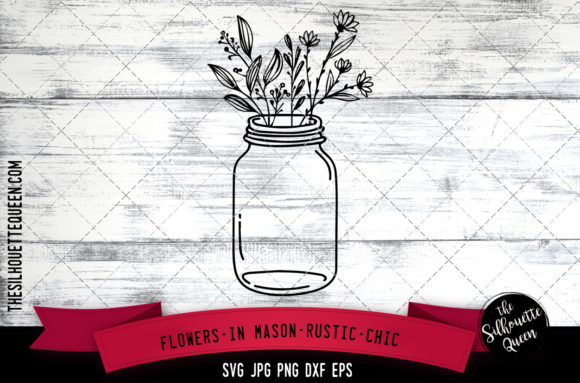 Download Flowers in Mason Rustic Chic - Rustic chic Collection