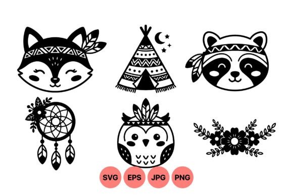Download Boho Woodland Animal SVG Set - Boho Collection