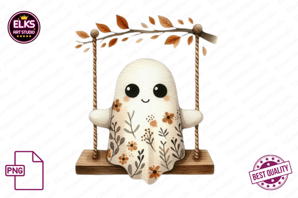 Download Vintage Fall Ghost Clipart, Autumn Boho - Boho Collection