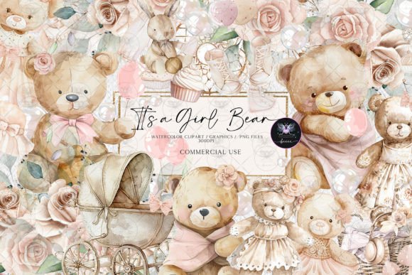 Download Teddy Bear Boho Clipart - Premium Bundle