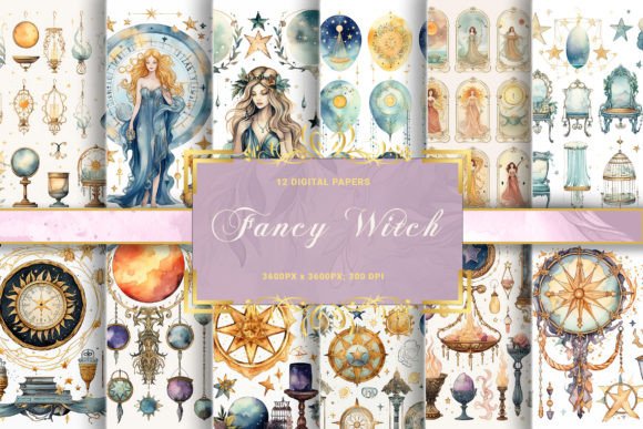 Download Fancy Boho Celestial Crystal Witch Tarot - Boho Collection