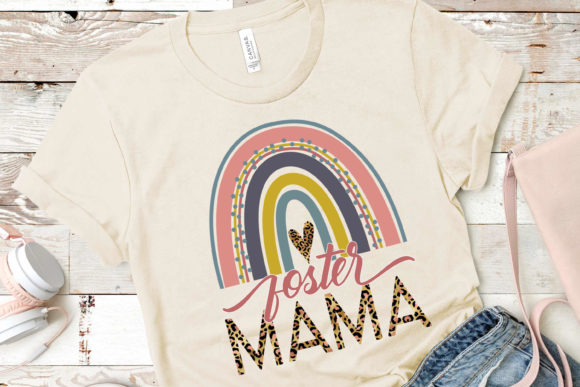 Download Foster Mama - Boho Rainbow Leopard Print - Boho Collection