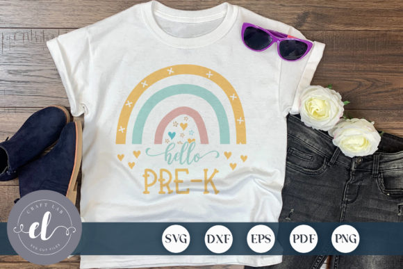 Download Hello Pre-K, Boho Rainbow - Boho Collection