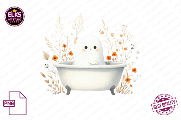 Download Vintage Fall Ghost Clipart, Autumn Boho - Boho Collection