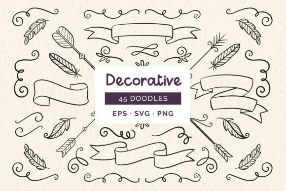 Download Decorative Doodles - Decorative doodles Collection