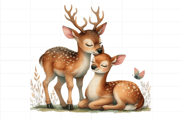 Download Watercolor Boho Deer Clipart - Boho Collection
